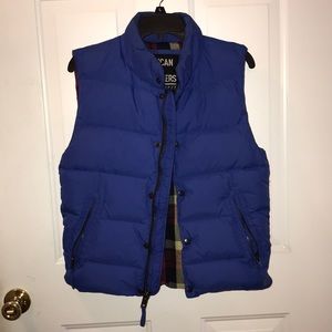 AE puffer blue vest